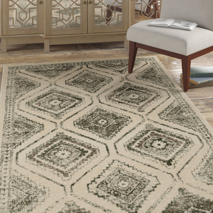 Union Rustic Anoka Black/Beige Area Rug Wayfair